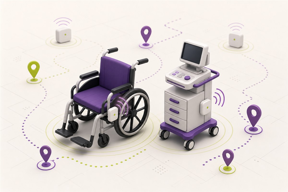 Localización RFID y BLE de residentes y equipamiento sanitario